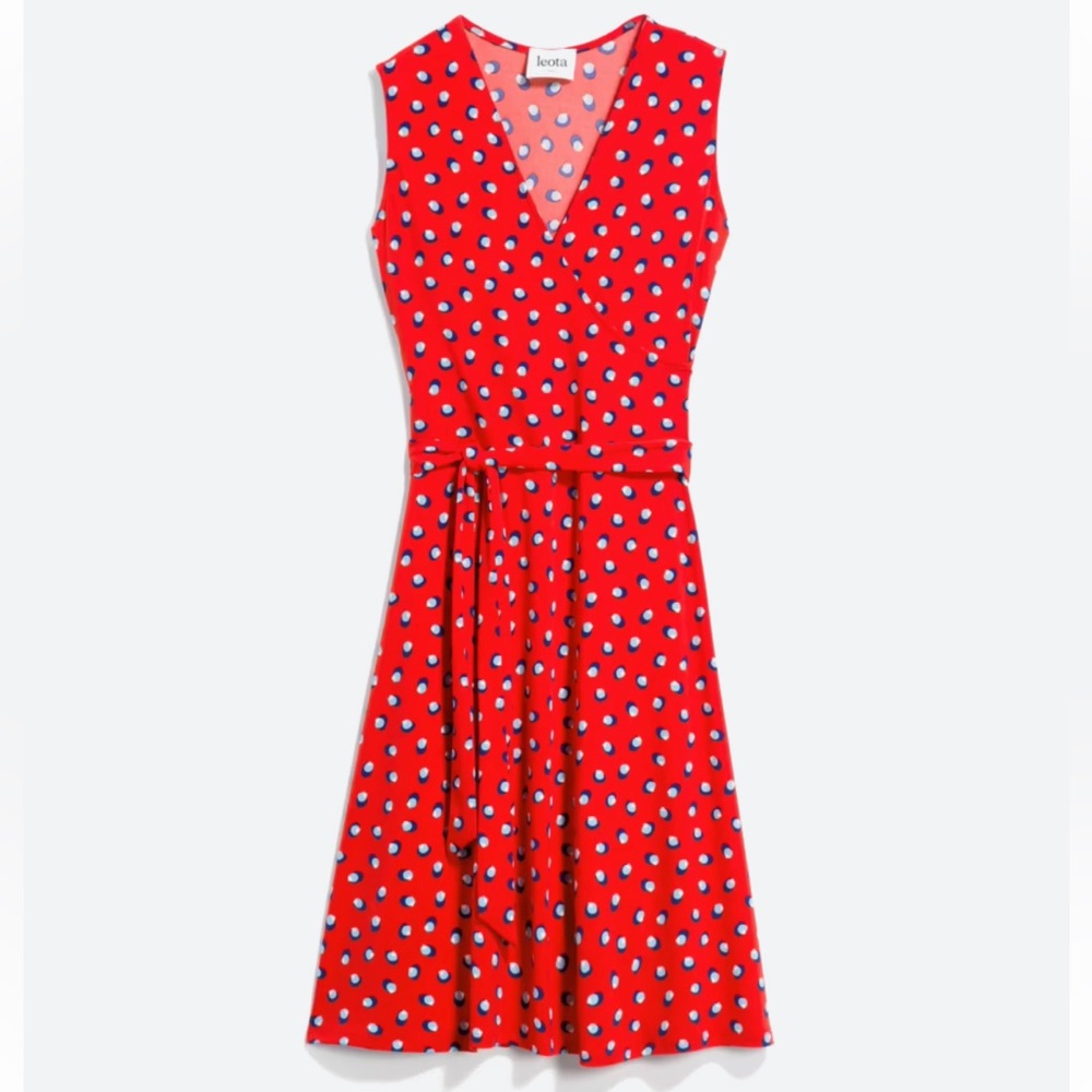 LEOTA- Finnley Faux Wrap Knit Dress- size small